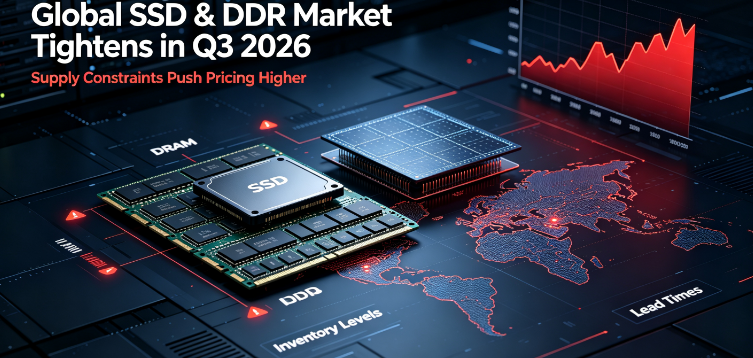 Οι παγκόσμιες τιμές SSD & DDR εκτινάσσονται το 3ο τρίμηνο του 2026 εν μέσω περιορισμένης παροχής βάσει AI. Η GUDGA Διατηρεί σταθερό ανεφοδιασμό για παγκόσμιους συνεργάτες B2B